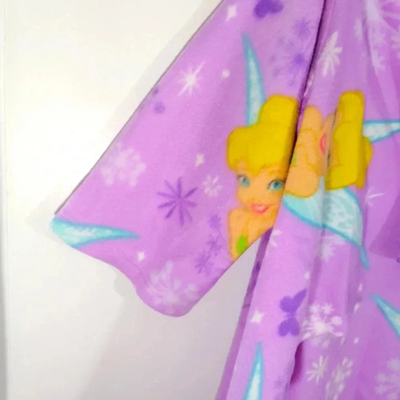 Disney Fairies Tinkerbell Snuggler Robe Blanket with Arms Fairy Tink Cozy - Picture 6 of 17